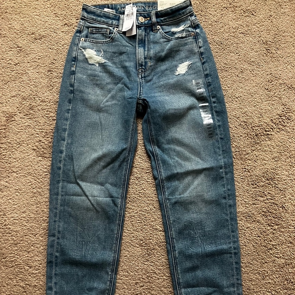 American Eagle Stretch Mom Straight Jeans